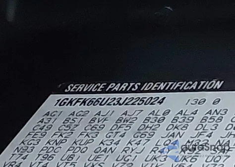 2003 GMC Yukon Xl 1500 Denali z USA, uszkodzony, nr VIN 1GKFK66U23J225024